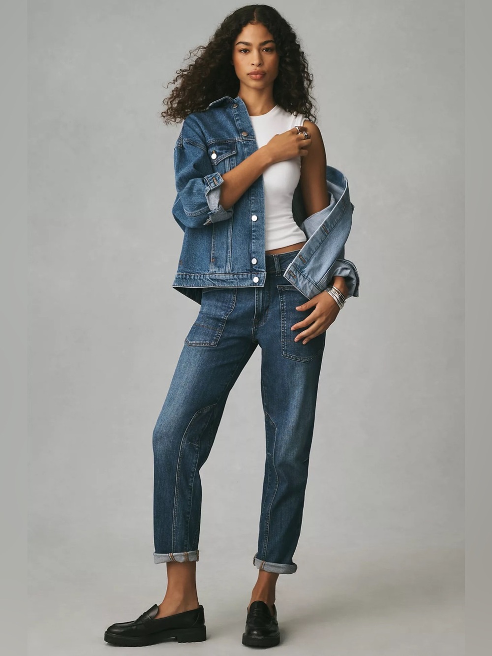 Anthropologie Pilcro Wanderer Mid-Rise Relaxed Jeans